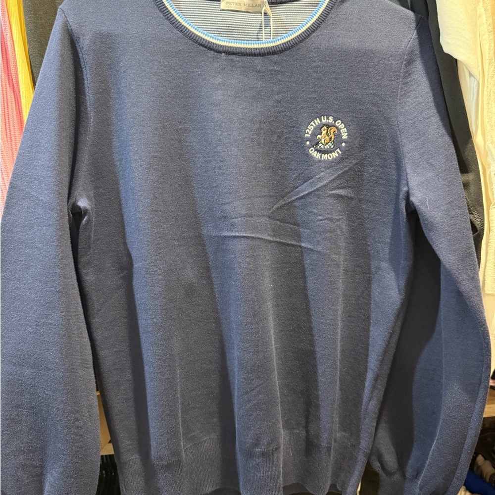Peter Millar Navy Crewneck Sweater